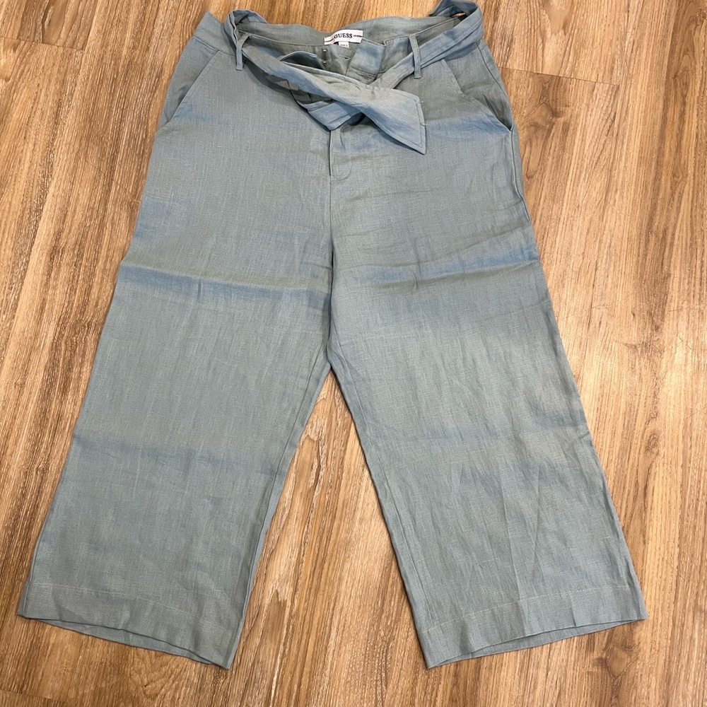 Cropped wide leg pants